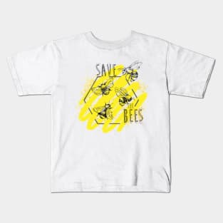 save the bees Kids T-Shirt